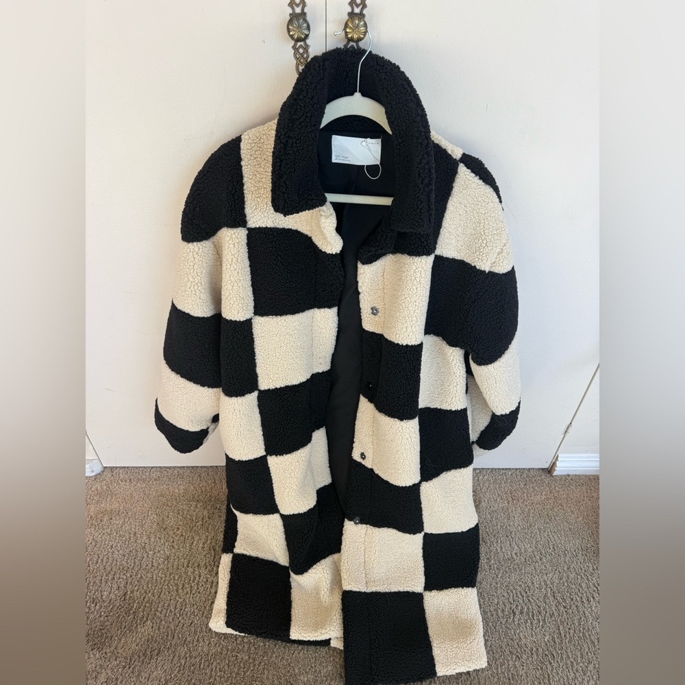 OAK + FORT Black and Cream Jacket